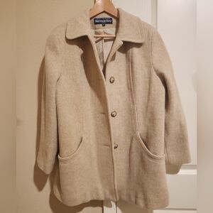 Herman Kay Beige Wool Coat
